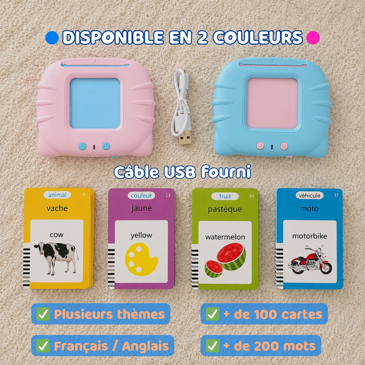Kudako™ – Cartes Parlantes Éducatives 1–4 ans